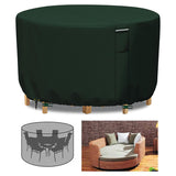 Round Garden Furniture Cover with Air Vent
