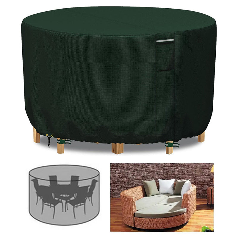Round Garden Furniture Cover with Air Vent
