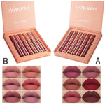 6-Colour Matte Liquid Lipstick Set for Everyday Beauty Care