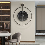 Round Wall Clock - Glass Dial with Silent Sweep Movement