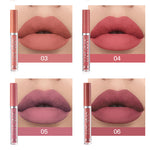 6-Colour Matte Liquid Lipstick Set for Everyday Beauty Care