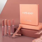 6-Colour Matte Liquid Lipstick Set for Everyday Beauty Care