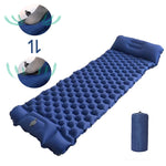 Inflatable Camping Mat with Pillow for Outdoor and Garden Use
