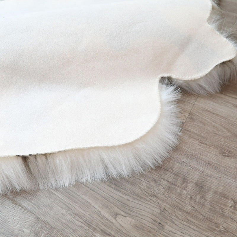 Faux Sheepskin Area Rug - Acrylic Fur with Suede Backing