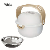 Foldable Double Food- and Water Bowl with Adjustable Height