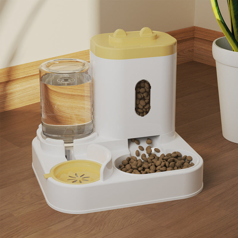 Automatic Pet Food and Water Dispenser Without Batteries