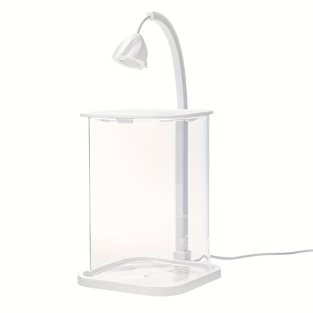 Rimless LED-Aquarium for Table with USB Power