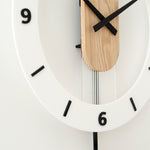 Solid Wood Wall Clock - Silent Sweep Pendulum