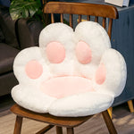 Cat Paw Chair Cushion - Reversible Plush Seat Pad