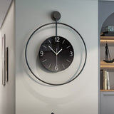 Round Wall Clock - Glass Dial with Silent Sweep Movement