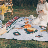 Waterproof Quilted Picnic Blanket with Straps