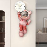 Astronaut Wall Clock - MDF Cartoon Design with Silent Sweep Movement