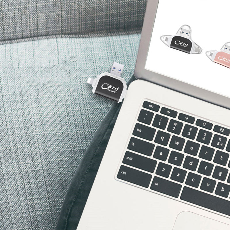 4-In-1 SD and Micro SD Card Reader