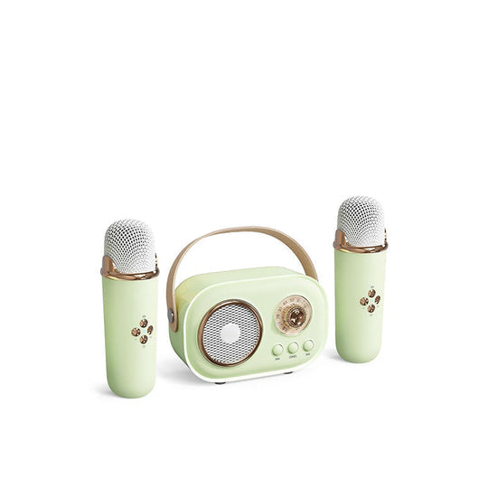 Portable Bluetooth Karaoke Speaker with Wireless Microphone