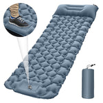 Inflatable Camping Mat with Pillow for Outdoor and Garden Use