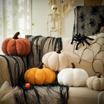Pumpkin Cushion - Teddy Fleece Decorative Pillow with PP Cotton