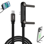 Charging Cable with Invisible Stand - USB-C & Lightning