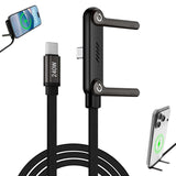 Charging Cable with Invisible Stand - USB-C & Lightning