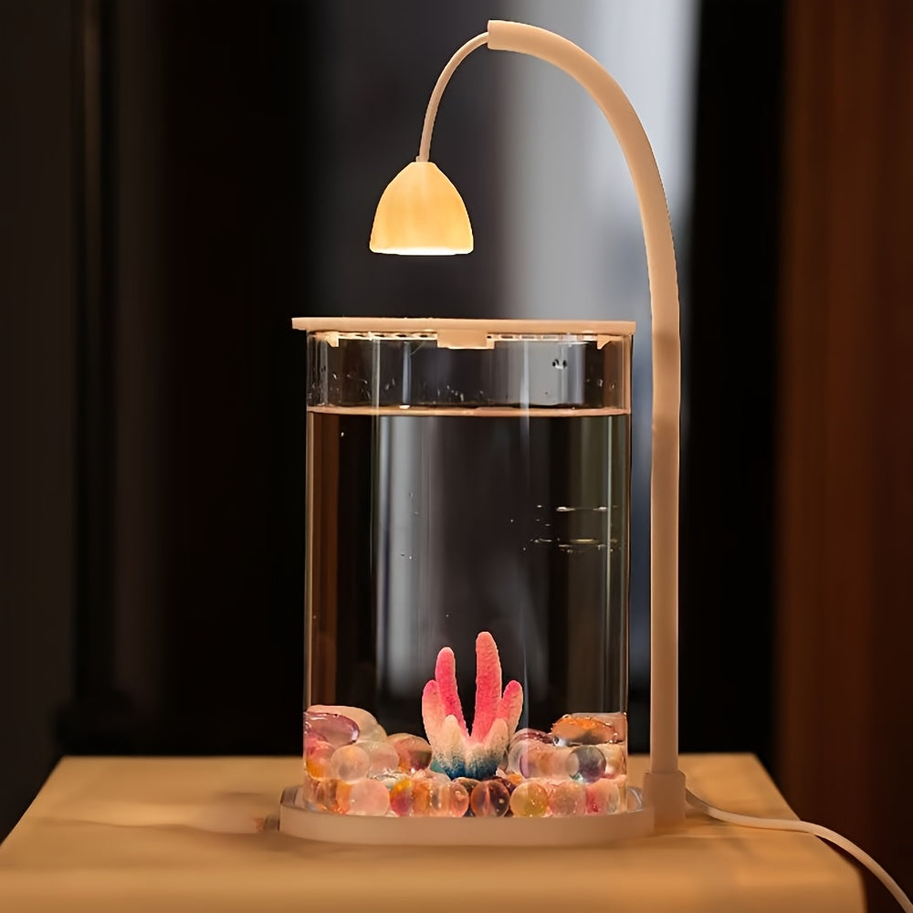 Rimless LED-Aquarium for Table with USB Power