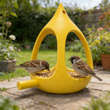 Compact Spherical Bird Feeder with Drainage