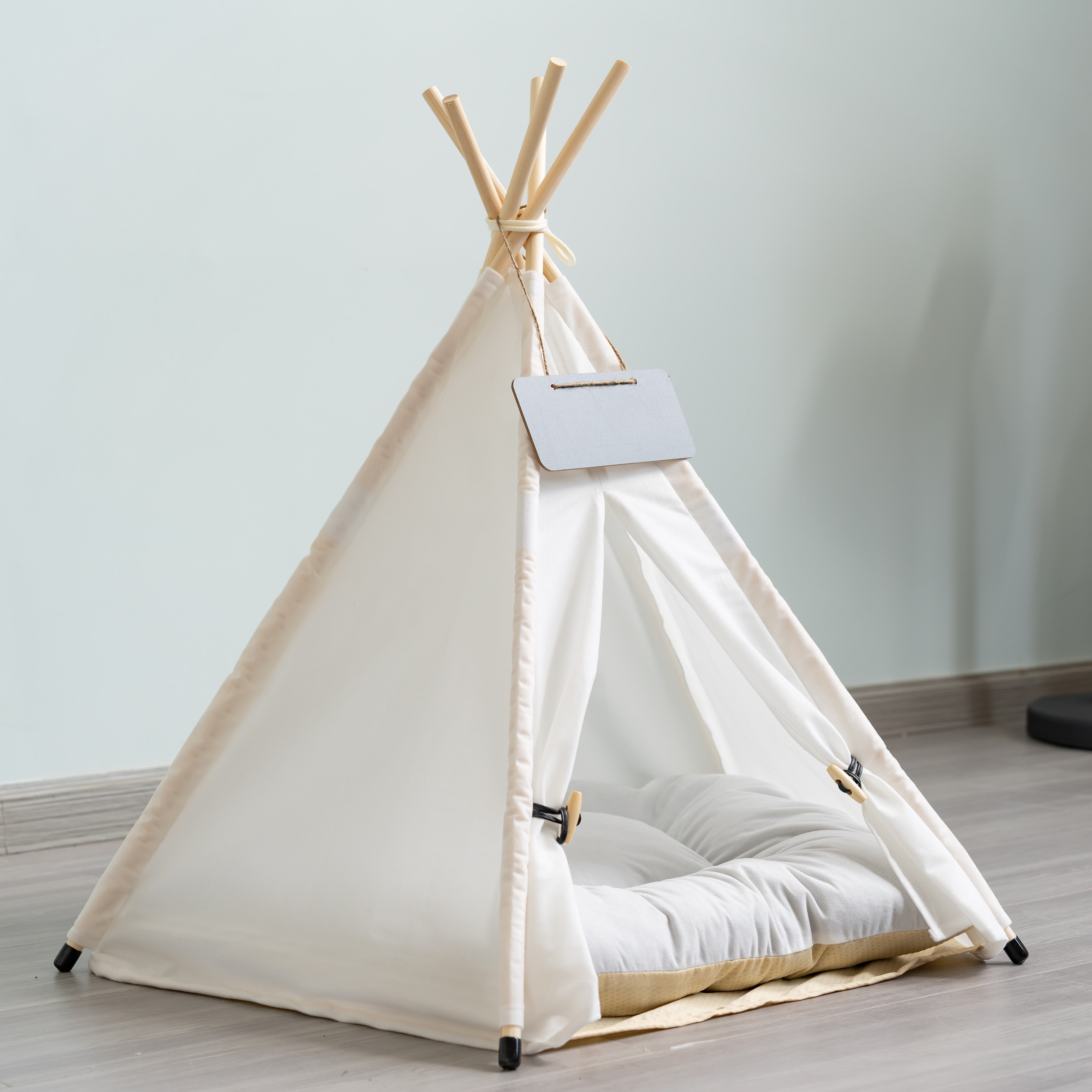 Polyester Pet Teepee With Removable Cushion