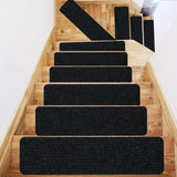 Adhesive Stair Treads - Polyester Anti-Slip Carpet Pack