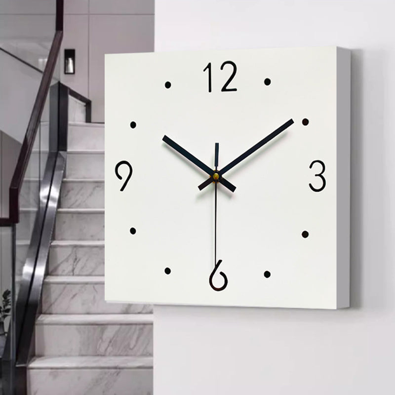 Sided Corner Wall Clock - Metal Sweep Design