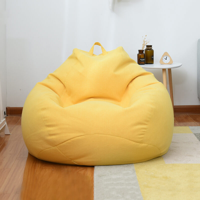 Bean Bag Chair Cover - Cotton Linen with Inner Lining Bag