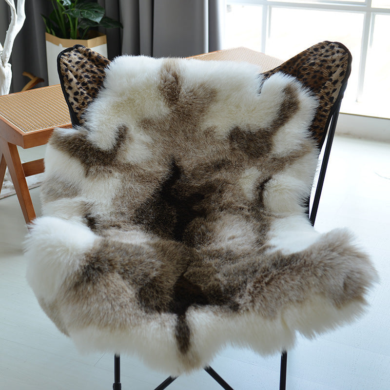Faux Sheepskin Area Rug - Acrylic Fur with Suede Backing