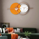 Nordic Wall Clock - Metal and Glass Battery-Powered Sweep Movement