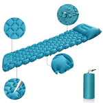 Inflatable Camping Mat with Pillow for Outdoor and Garden Use