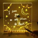 USB LED Reusable Message Board with Markers