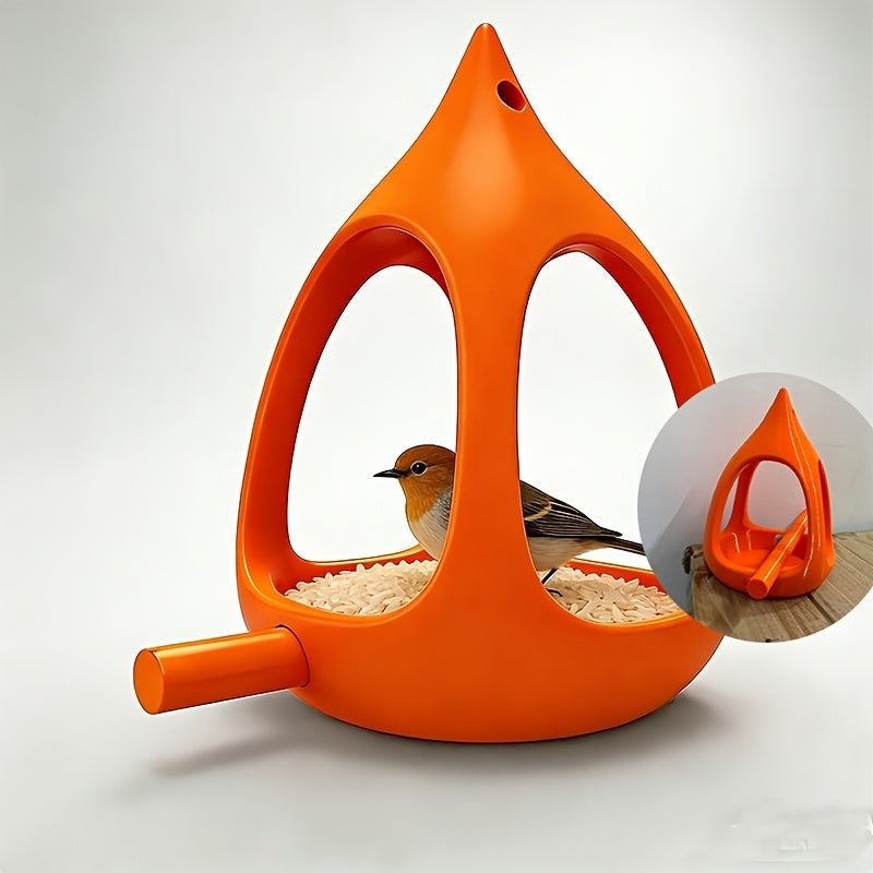 Compact Spherical Bird Feeder with Drainage