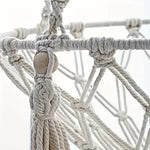 Woven Cat Swing with Breathable Linen Bed
