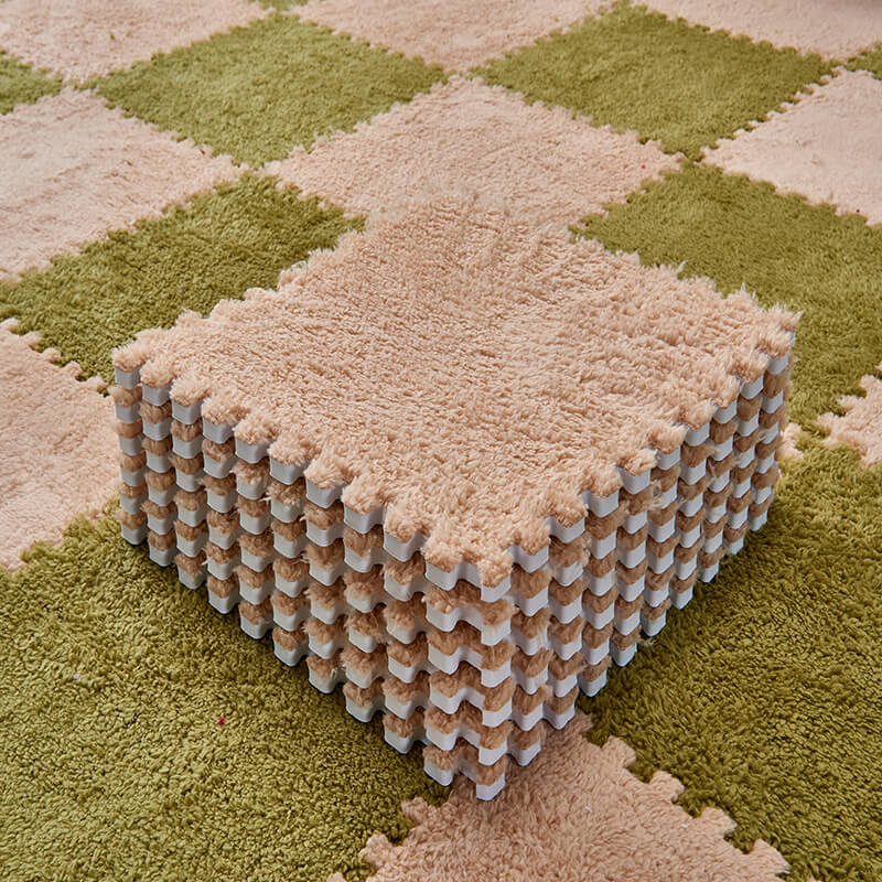 Interlocking Plush Floor Mats - EVA Foam 30 X 30 Cm, 12/16 Pack