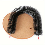 Self-Grooming Arch for Cats with Plastic Brushes