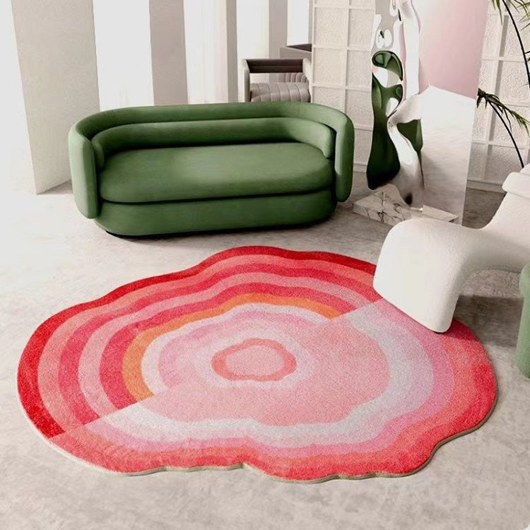 Irregular Area Rug - Polyester with TPR Non-Slip Backing