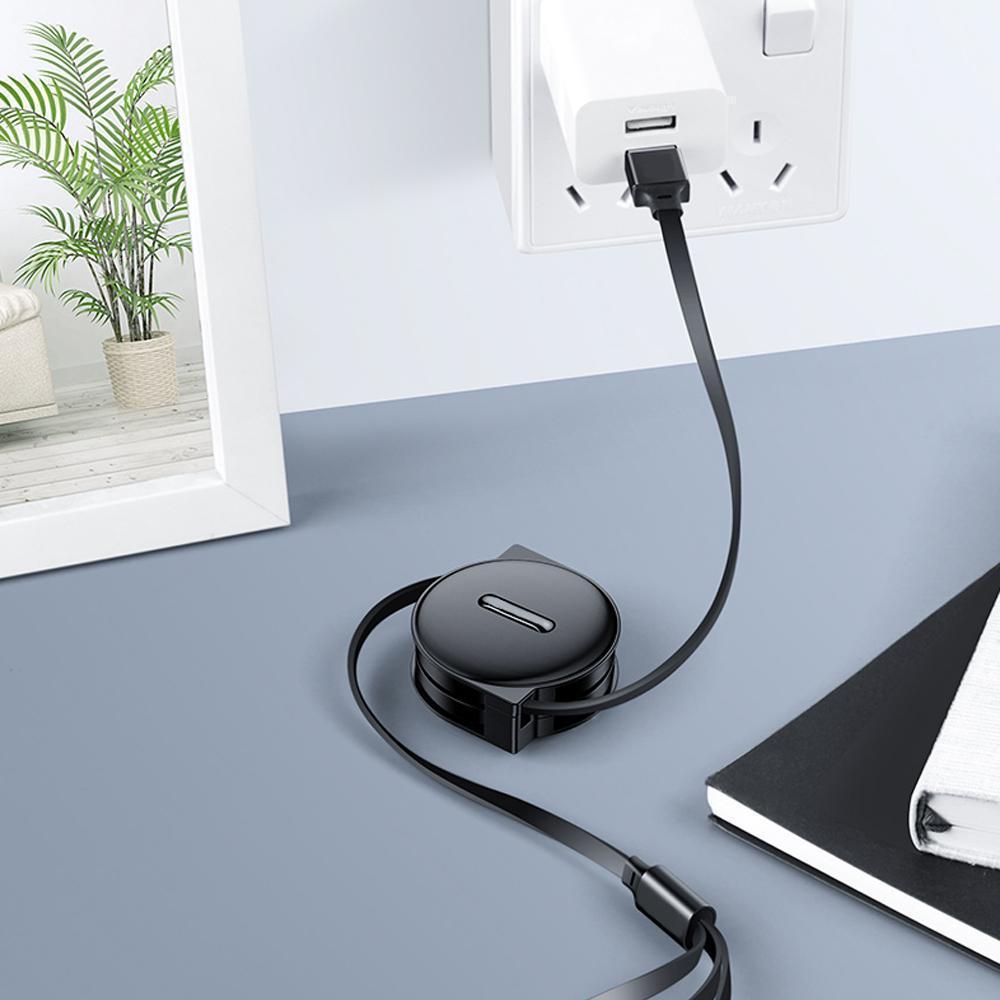 3-In-1 Retractable Charging Cable for Everyday Device Charging
