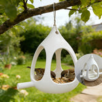 Compact Spherical Bird Feeder with Drainage