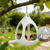 Compact Spherical Bird Feeder with Drainage