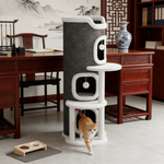 Multi-Level Cat Tree with Soft Bed, Tunnel and Scratching Post