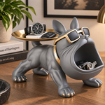 French Bulldog Butler - Polyresin Storage Tray Decoration