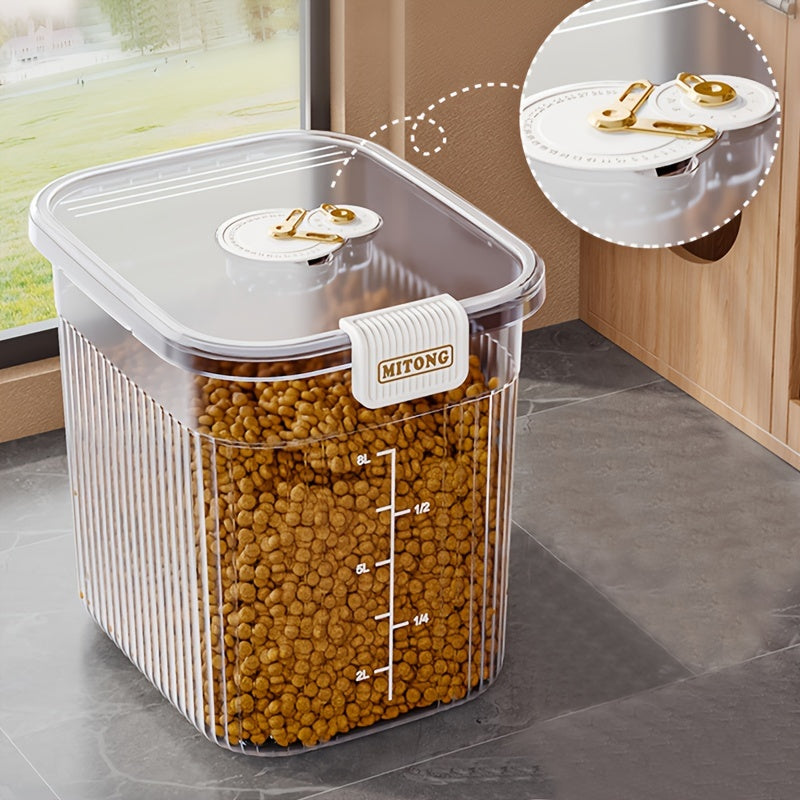 Rectangular Airtight Pet Food Storage Container