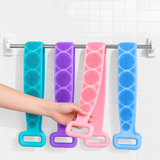 Silicone Back Scrubber Strap With Handles