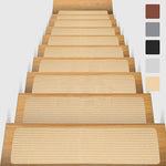 Adhesive Stair Treads - Polyester Anti-Slip Carpet Pack