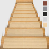 Adhesive Stair Treads - Polyester Anti-Slip Carpet Pack