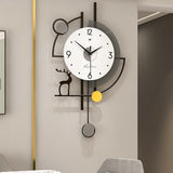 Decorative Wall Clock - Iron Frame Silent Sweep