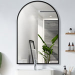 Arched Wall Mirror - Aluminium Frame for Modern Home Display