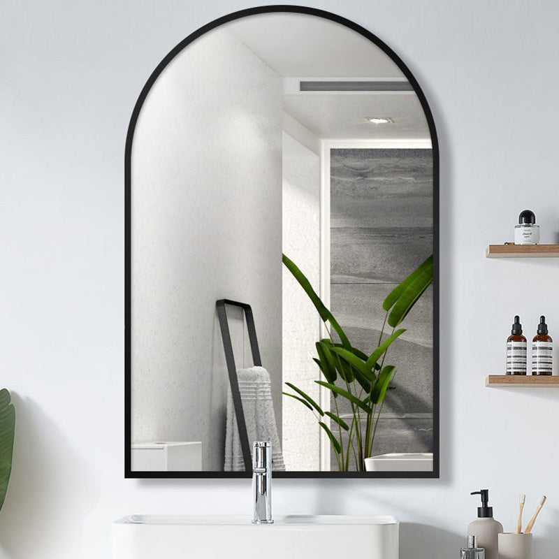 Arched Wall Mirror - Aluminium Frame for Modern Home Display
