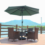 Patio Umbrella Replacement Canopy Cover for Outdoor and Garden Use